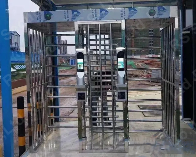 Fingerprint Railway Station Anti-Pinch Function Rotary Gates Company Full Height Barrier Turnstiles