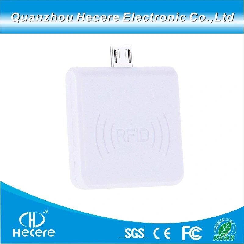 High Performance Portable 125kHz RFID Free Pluggable Contactless Micro USB Android Mini-Reader