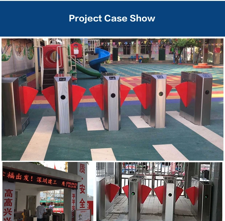 Turnstile Biometrics Access Control Gate Facial Recognition Fingerprint Entry Gates Flap Barrier