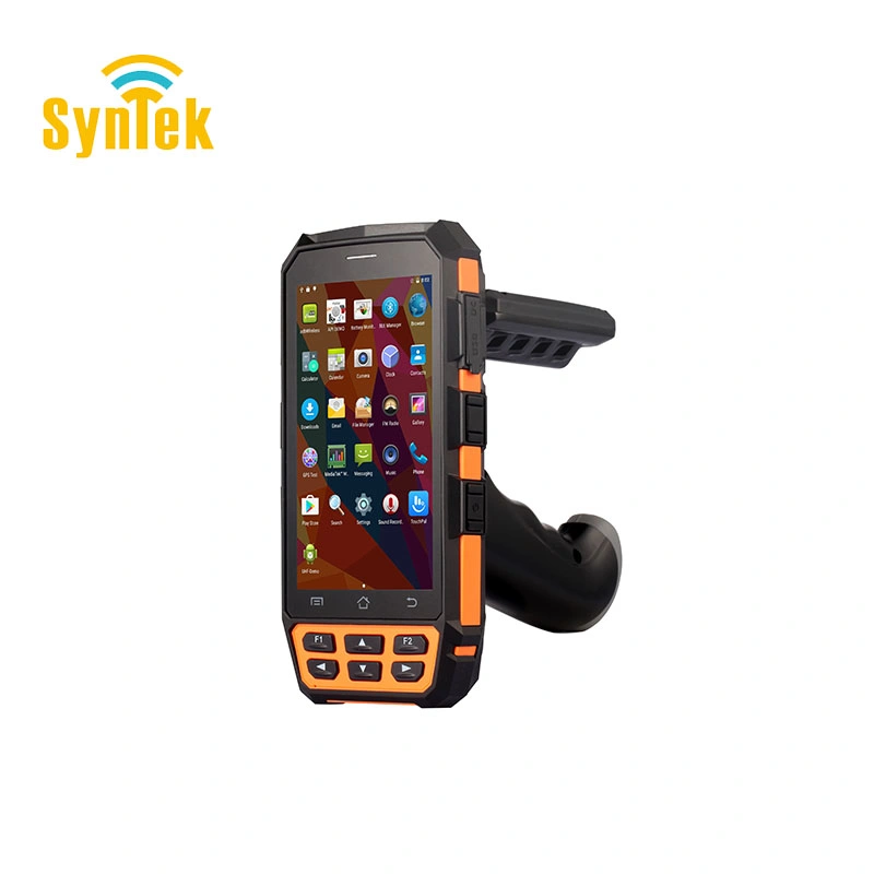 Quad-Core Android UHF Handheld RFID Reader with Barcode Scanner/WiFi/GPS/4G