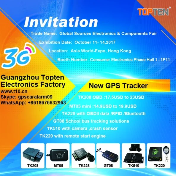 Read Time GPS Tracking Device with RFID Tracking by SMS Mobile APP (TN)