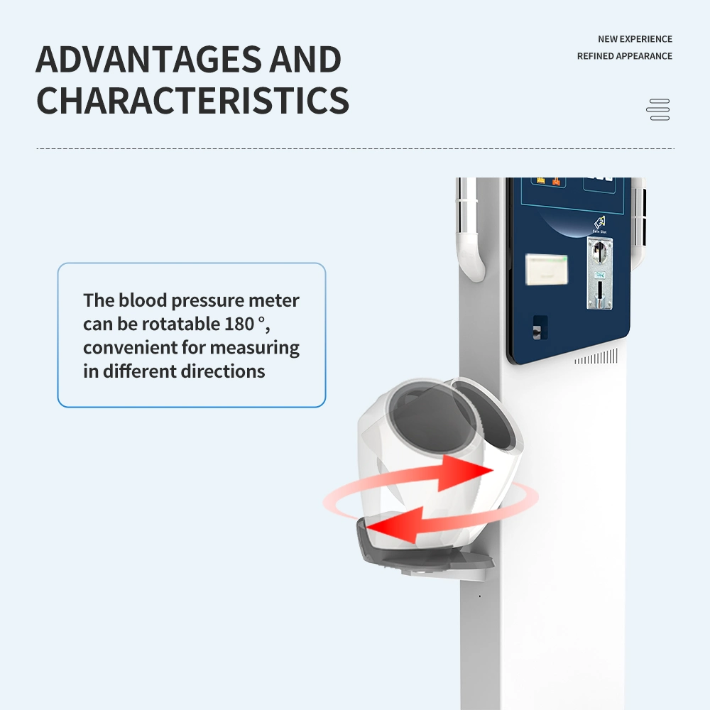 Health Body Height Weight BMI Fat Scale Analysis and Blood Pressure Measure