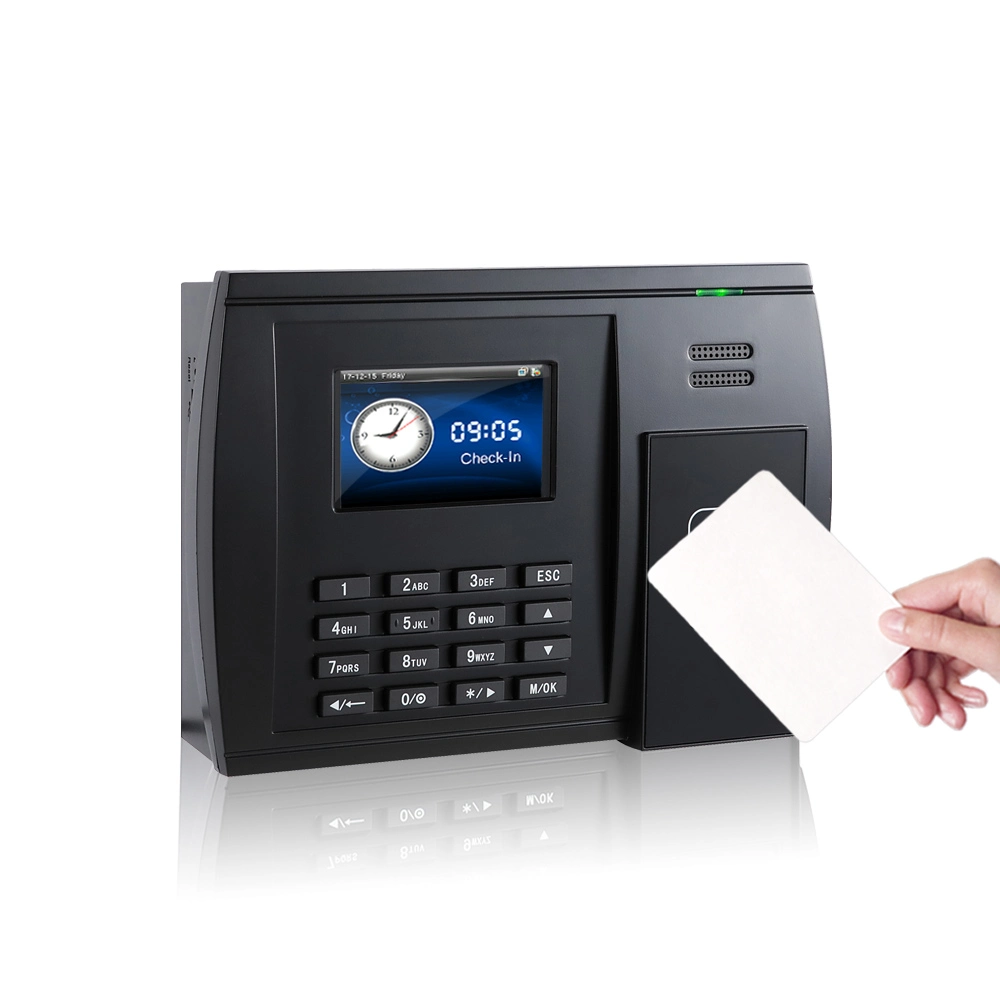 Zk Time Attendance Biometric Recording Proximity Card System with Workcode and Photoid