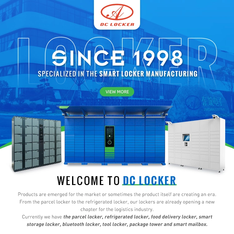 Cold Rolled Steel Face Identification DC Digital Lockers Delivery Locker