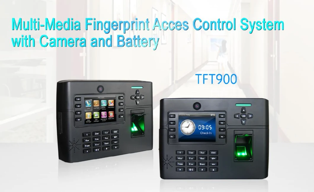 Internal Camera RFID Card and Fingerprint Time and Attendance Device (TFT900)