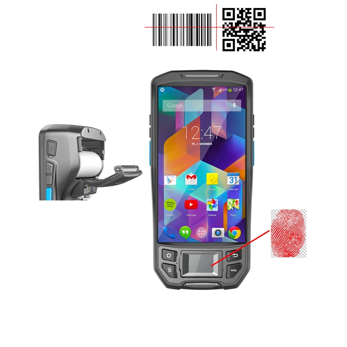 Dispositivo palmare biometrico con scanner per impronte digitali Android