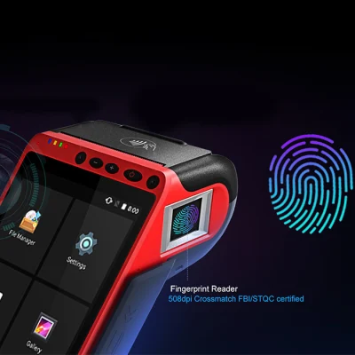 EMV карт PCI Android7.0 POS портативного устройства с помощью сканера штрих-кода принтер устройство считывания отпечатков пальцев свободно Sdk (HCC-Z100)