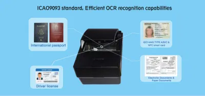 Малайзия таможенных паспорт пунктах пересечения границы считывания RFID Mrz Ocr паспорт сканера (PPR100)