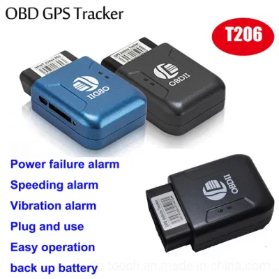 2G GSM простой работы управления парком OBDII устройство для отслеживания GPS Car автомобиль автомобильный T206