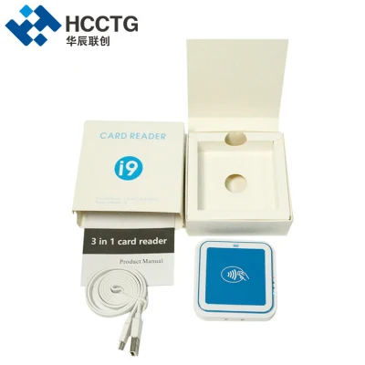 EMV PCI 3 в 1 Android/iOS Bluetooth USB Smart Mobile RFID&amp;IC&amp;NFC&amp;Magnetic Credit Card Reader/Writer I9