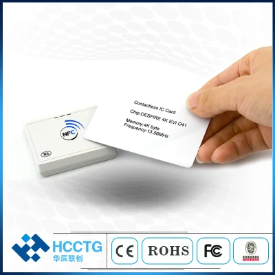 Бесконтактный считыватель NFC, 13,56 МГц, Bluetooth, Android, RFID, мобильная карта Устройство записи для чтения (ACR1311)
