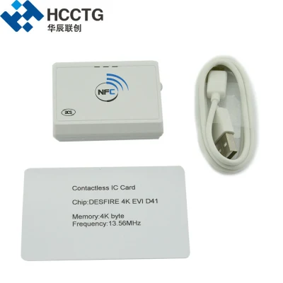 Bluetooth Бесконтактная USB-мини-портативная смарт-карта NFC RFID 13,56 МГц Устройство записи считывающего устройства (ACR1311U-N2)