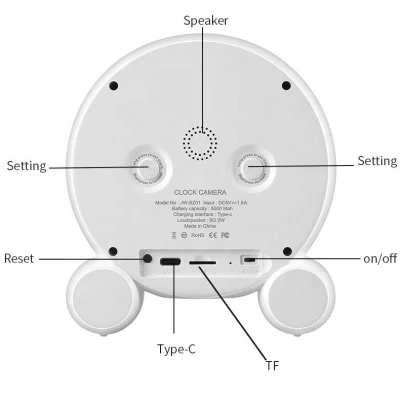 Интеллектуальная камера с разрешением 1080P Micro часы Mini WiFi Tuya Интеллектуальная камера