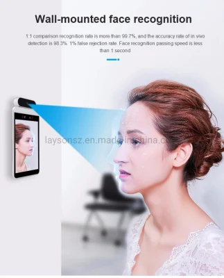 Face Recognition Системы контроля доступа с помощью измерения температуры и обнаружения и распознавания камеры, биометрические время посещаемость терминал