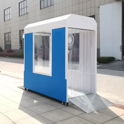 Прогулка через тип Intelligent Face Recognition измерение температуры дезинфекции канал