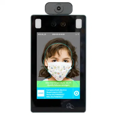  Auto Detect тепловой обработки изображений Face Recognition Online/Offline определение температуры