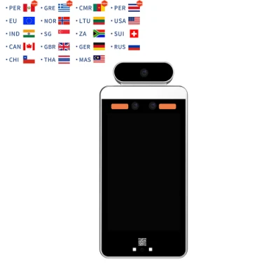 4G WiFi Hfsecurity Qr Reader измерение температуры киоск Терминал контроля доступа с бесплатным программным обеспечением для распознавания лиц