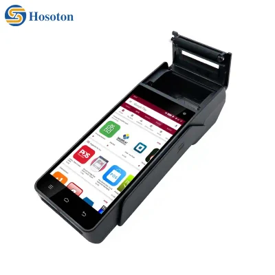 OEM Biometric Fingerprint Android WiFi 4G Bank Card Reader POS Мобильный банкомат POS-машина Z90