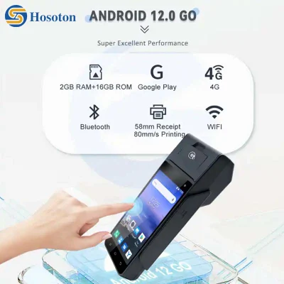 OEM Biometric Fingerprint Android WiFi 4G Bank Card Reader POS Мобильный банкомат POS-машина Z90