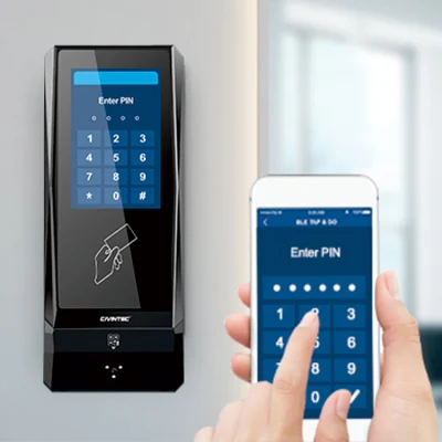 QR-код считывателя карт BLE TCP IP PoE Wiegand RFID Устройство управления доступом к двери со штрих-кодом