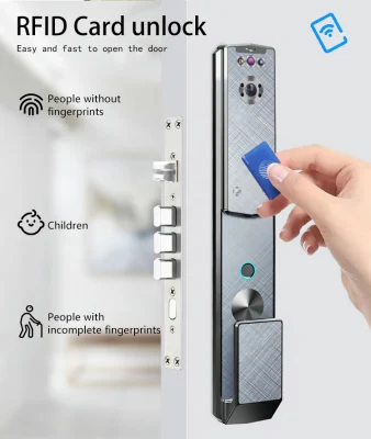 Распознавание лиц 3D Fingerprint RIFD Card Password WiFi Tuya Smart Замок двери