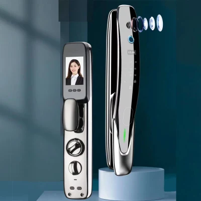 Алум. Материал сплава в реальном времени Intercom Visible Fingerprint Password Lock
