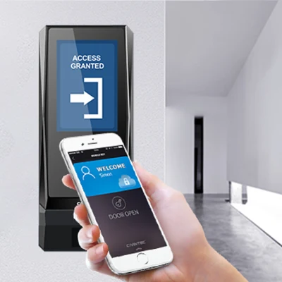 QR-код считывателя карт BLE TCP IP PoE Wiegand RFID Устройство управления доступом к двери со штрих-кодом