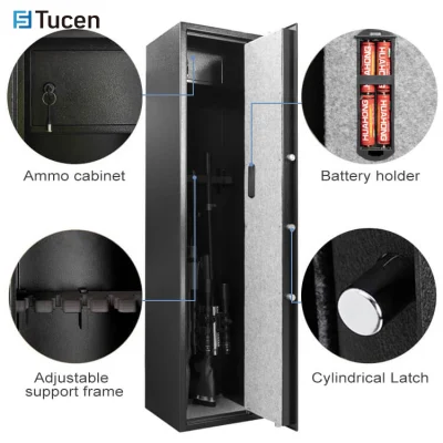 Tucen Home Скрытый шкаф с пистолетом Безопасный стрелковый хранение Коробка