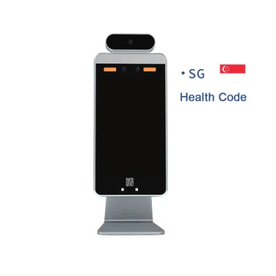  Температура тела детектор Face Recognition доступ к панели управления ЕС Digital Health QR Code Reader