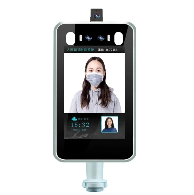 Определение температуры человеческого тела и Face Recognition измерения рассылки на английском языке