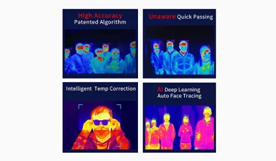 Convinent Ai Fs256 PRO тепловой формирователь изображений с желтой лихорадки обнаружения температурные испытания Обнаружение зона общественного пользования каналами аэропорта школы массовых