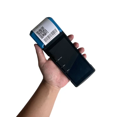 Карманный Android 13 Biometric time Attendance Android POS-устройство с. RFID считыватель NFC сканер отпечатков пальцев POS-машина S81