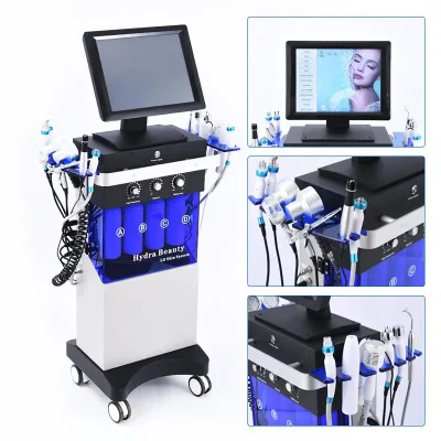 Новая прилетная RF BIO Facial подъем Hydro Facial машина высокая Частотная обработка Acne уход за кожей Многофункциональные гидрогенные дермабразии Facial машины