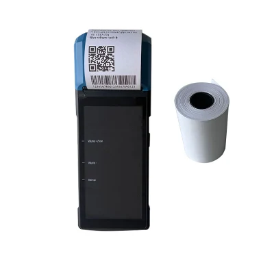Карманный Android 13 Biometric time Attendance Android POS-устройство с. RFID считыватель NFC сканер отпечатков пальцев POS-машина S81