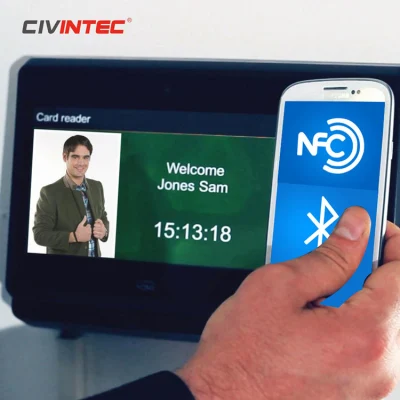 3G WiFi для мобильных ПК NFC биометрический считыватель отпечатков пальцев во время проверки посещаемости устройство с бесконтактный считыватель смарт-карт резервного аккумулятора