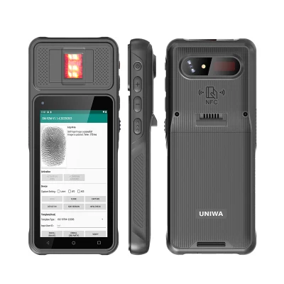 Uniwa F501 5.7 дюйма NFC Biometric Fingerprint 4G 2D Android Сканер штрих-кодов