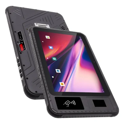 Аккумулятор 8000 мА/ч Промышленный биометрический отпечаток R1022 Biometric 4G RJ45 Android Планшет с повышенной прочности IP65 и передним считывателем NFC