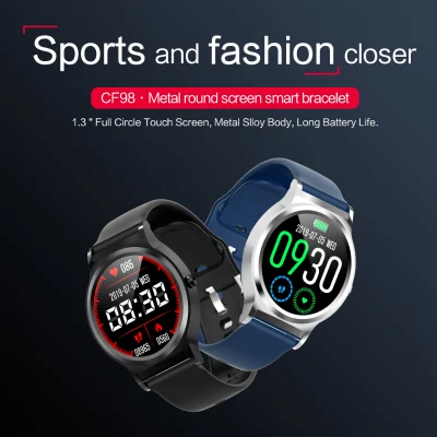CF98 Smart браслет Full-Touch Пульса фитнес-Контакт Smart смотреть Smart браслет цветной экран