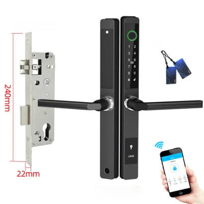 Villa Door Visible Fingerprint Password Smart Door Lock