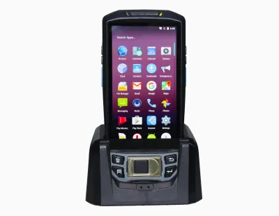 Портативный биометрический портативный КПК Android считыватель отпечатков пальцев 1D 2D Сканер QR-кодов для проверки выбора