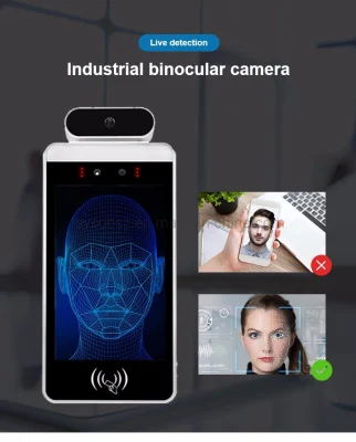 Face Recognition Системы контроля доступа с помощью измерения температуры и обнаружения и распознавания камеры, биометрические время посещаемость терминал