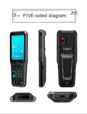 Android 4дюйм ручной сканер штрих-кодов считыватель RFID писателя
