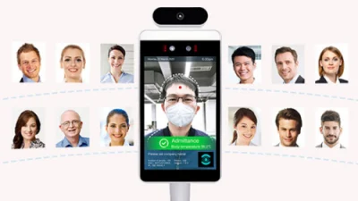 Биометрическое измерение температуры машины с Face Recognition клеммы 8 дюйма