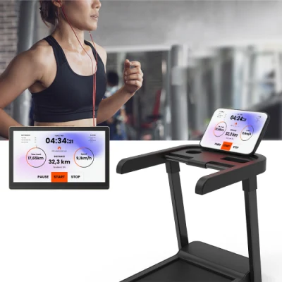 Android Linux Heart Rate Pulse Finger Print Face ID Unlock (Android: Разблокировка идентификатора лица для пуль Тренажерный зал для тренажерного зала IoT Smart Rгребля Cross Trainer Equipment Встроенный планшет для коучинга