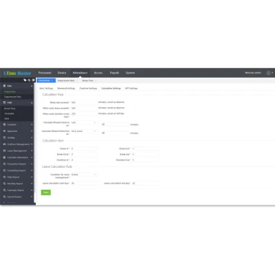 Biotime8.0 веб-программное обеспечение управления посещаемостью с дистанционным управлением посещаемостью И функция расчета заработной платы (UTime Master)