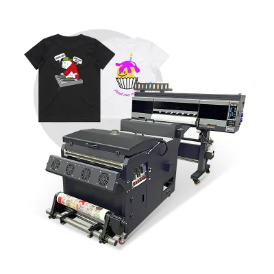 Rainbow DTF принтер 60 для Beanies Молодежные рубашки Мой цвет 24-дюймовый принтер DTF с 2 печатающей головкой Epson I3200