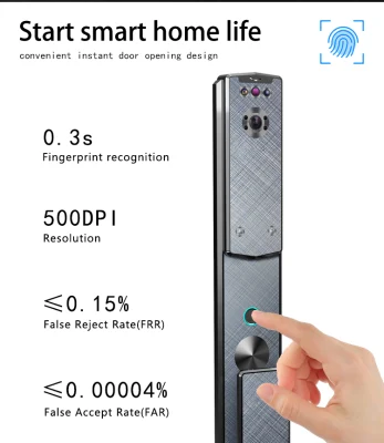 Распознавание лиц 3D Fingerprint RIFD Card Password WiFi Tuya Smart Замок двери