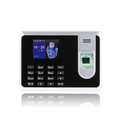 Touch Screen ID Card Biometric Device Fingerprint Time Attendance with (Карта идентификации с сенсорным экраном Резервный аккумулятор