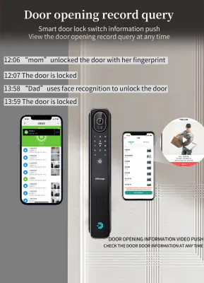 Новый дизайн X10dl 3D распознавание лиц Smart Door Lock