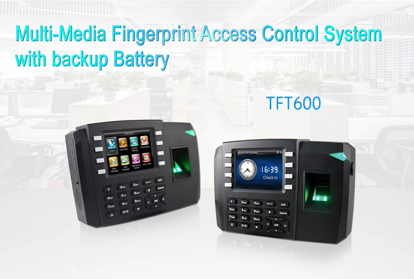 (TFT600) Multimedia Fingerprint Time Attendance and Access Control Device